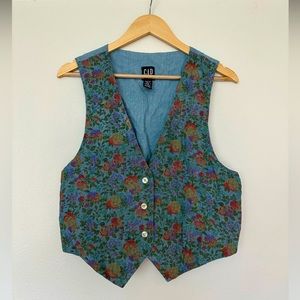 Vintage GAP Floral Vest